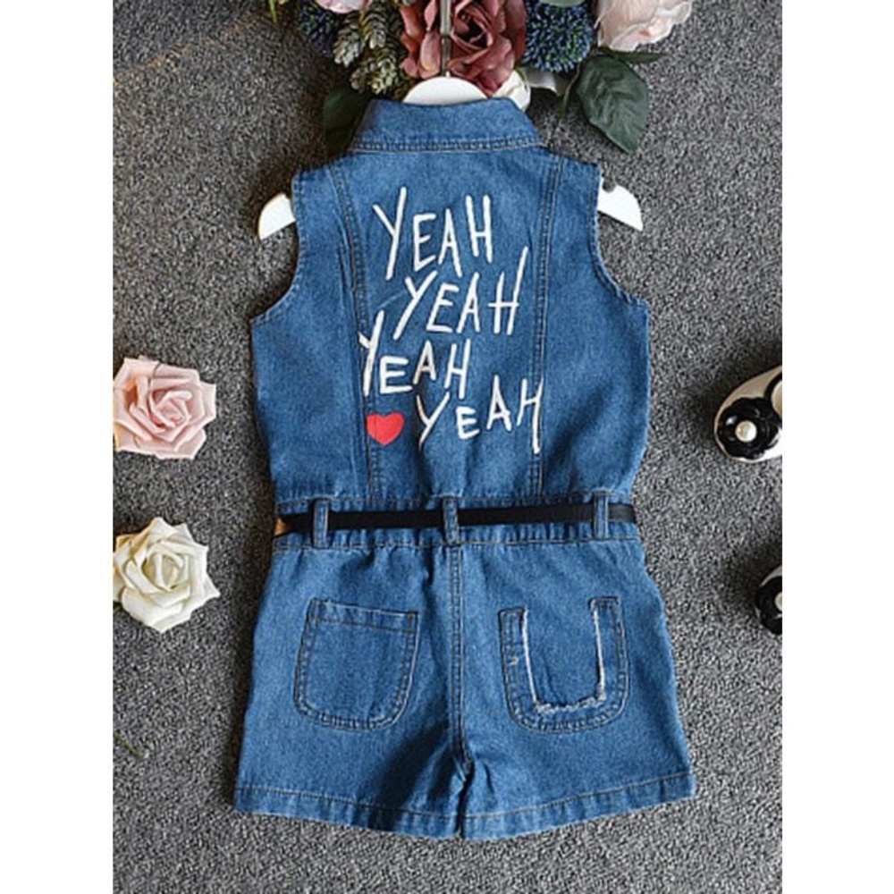 Yeah Yeah Yeah Denim Romper 2pc